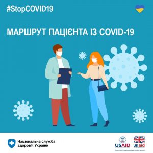 Маршрут пацієнта з COVID-19 Маршрут пацієнта з COVID-19