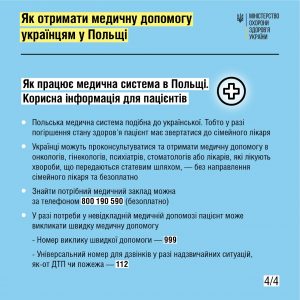 Як отримати медичну допомогу українцям у Польщі Як отримати медичну допомогу українцям у Польщі