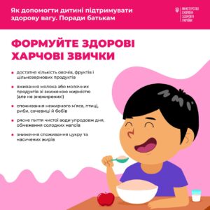 Як допомогти дитині підтримувати здорову вагу. Поради батькам Як допомогти дитині підтримувати здорову вагу. Поради батькам