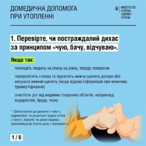 Медична допомога при утопленні Медична допомога при утопленні