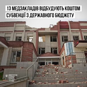 Уряд виділив понад 6,6 мільярда гривень на проєкти відбудови з фонду ліквідації наслідків збройної агресії рф