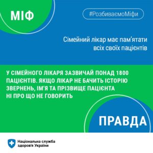 Минулого тижня ми розбивали міф про “обов’язок” сімейного лікаря Минулого тижня ми розбивали міф про “обов’язок” сімейного лікаря