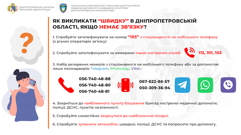 ЯК ВИКЛИКАТИ ЕКСТРЕНІ СЛУЖБИ В ДНІПРОПЕТРОВСЬКІЙ ОБЛАСТІ, ЯКЩО НЕМАЄ ЗВ’ЯЗКУ?